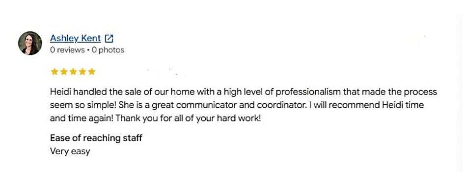 heidi somhegyi google review ashley kent reno realtor
